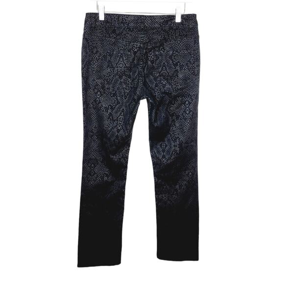 Liverpool Jeans Company | Black Snakeskin Sadie Straight-Leg Pants Size 10 (30) - Picture 5 of 8